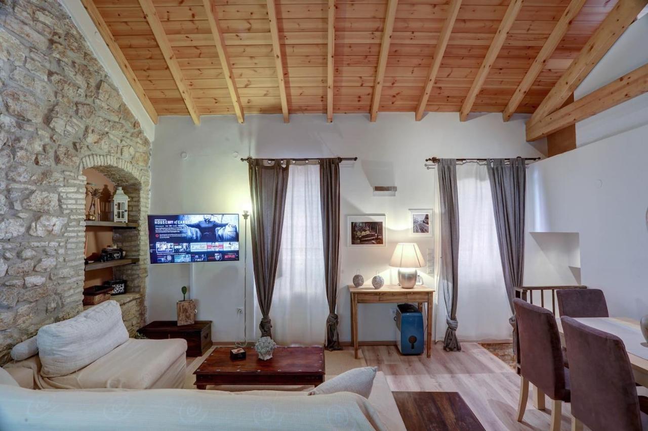 Luminous 2Bd Stone Apt In The Alleys Of Corfu Town Exterior foto